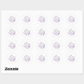 Jasmine Flower Ronde Sticker (Vel)