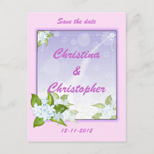 Jasmine Flowers Gifts Aankondigingskaart