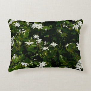 Jasmine Flowers Tropical Floral Botanical Accent Kussen