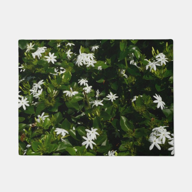 Jasmine Flowers Tropical Floral Botanical Deurmat (Voorkant)