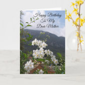 Jasmine gepersonaliseerde moeder verjaardag kaart (Gele Bloem)