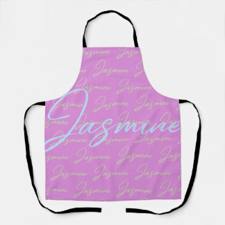Jasmine Herhalende Naam Patroon Schort