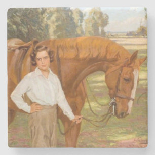 Jasmine het Paard (door Algernon Talmage) Stenen Onderzetter