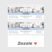 Jasmine Huiles Essentielles Étiquette de bouteille (Feuille)