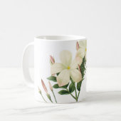 jasmine (Jasminum grandiflorum) van Redouté Koffiemok (Voorkant links)