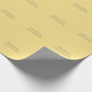 Jasmine & Leigrijs Minimalistische Vlakke Moderne  Cadeaupapier