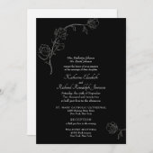 Jasmine Outline Faire-part de mariage officiel noi (Devant / Derrière)