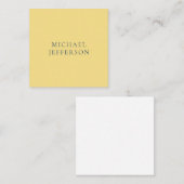 Jasmine & Slate Grey Minimalist Plain Modern Name Informatiekaartje (Voorkant / Achterkant)