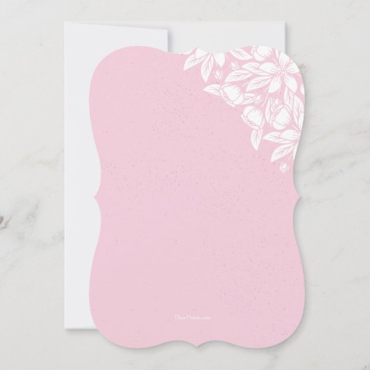 Jasmine-uitnodiging Kaart (Achterkant)