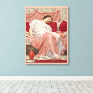 Jasmine van Albert Joseph Moore, Victoriaanse Scho Canvas Afdruk