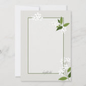 Jasmine Vertical Invitation Kaart (Achterkant)