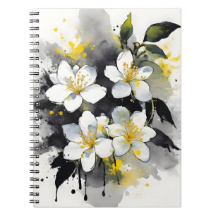 Jasmine - Waterverf bloemen Notitieboek