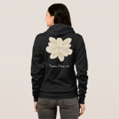 Jasmine White Flower Name Front and Back Hoodie (Achterkant volledig)