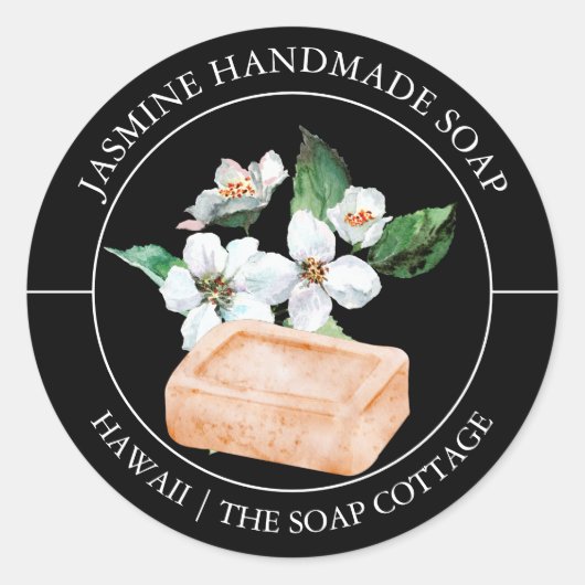 Jasmine Zeep label (Voorkant)