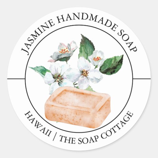 Jasmine Zeep label (Voorkant)