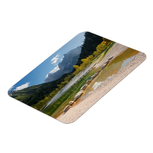 Jasna-meer in de Sloveense Alpen in herfst Magneet (Linkerzijde)