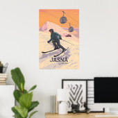 Jasna Ski Resort Slovakia Travel Poster (Bureau à domicile)