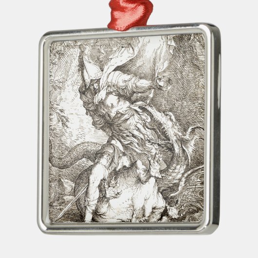 Jason en de draak (Etching 17e eeuw) Metalen Ornament (Links)