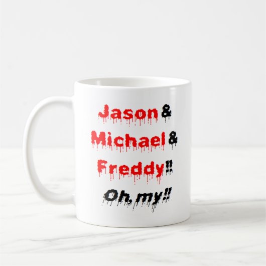 jason en michael en freddy koffiemok (Links)