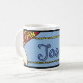 Jason folâtre la tasse (Devant gauche)