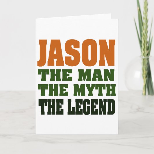 Jason - het Man, de Mythe, de Legende! Kaart (Voorkant)