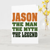 Jason - het Man, de Mythe, de Legende! Kaart (Gele Bloem)