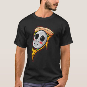 Jason Hockey Mask Halloween Horror en Pizza T-shirt