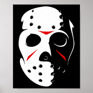 Jason Hockey Mask Halloween vrijdag 13th Poster