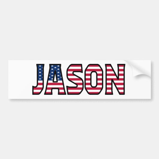 Jason Nom Vorname USA Aufkleber Sticker Auto (Devant)