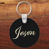 Jason Nom whitegold Button Porte-clés (Recto)
