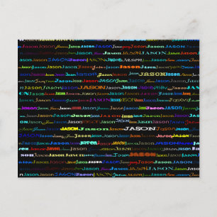Jason Text Design I Briefkaart