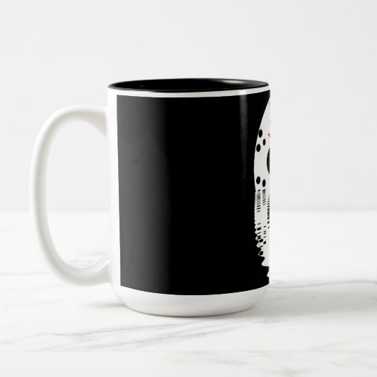 Jason Vrijdag de 13de Tweekleurige Koffiemok (Links)
