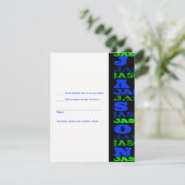 JASONCool Moderne Bar Mitzvah Invitation Black Blu (Debout devant)