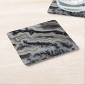 Jasper Agate Gemengd Slab Vierkante Kartonnen Onderzetter (Schuin)