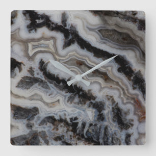 Jasper Agate Gemengd Slab Vierkante Klok
