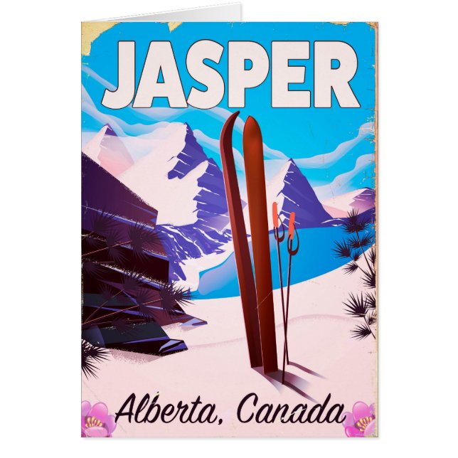 Jasper Alberta affiche de voyage du Canada (Devant)
