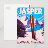 Jasper Alberta Canada reisposter Briefkaart (Voorkant / Achterkant)