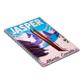 Jasper Alberta Canada reisposter Notitieboek (Rechterzijde)