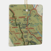 Jasper Alberta  Map Keramisch Ornament (Rechts)