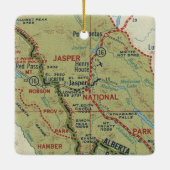 Jasper Alberta  Map Keramisch Ornament (Achterkant)