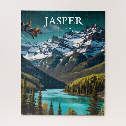 Jasper | Alberta Travel  Retro Legpuzzel (Verticaal)