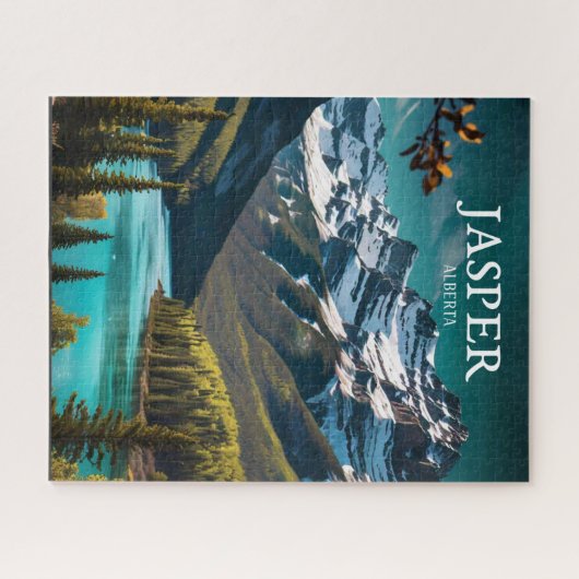 Jasper | Alberta Travel  Retro Legpuzzel (Horizontaal)