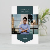 Jasper | Folie Banner Foto Afstuderen Uitnodiging (Staand Voorkant)