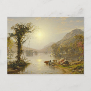 Jasper Francis Cropsey - Autumn op Greenwood Lake Briefkaart