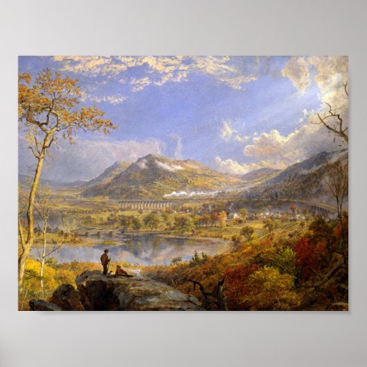 Jasper Francis Cropsey - Starrucca Viaduct Poster (Voorkant)