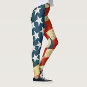 Jasper Johns USA Drapeau Leggings (Droite)