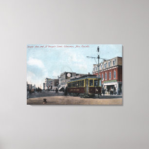 Jasper & McDougall Streets Canvas Afdruk