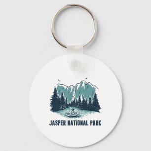 Jasper Mountain Alberta Canada Jasper Nationaal Pa Sleutelhanger