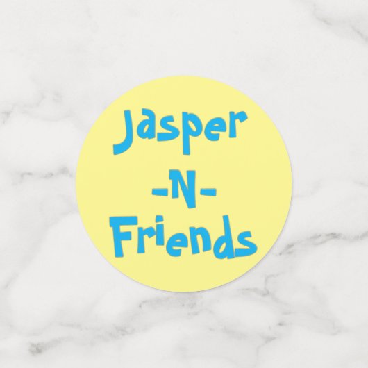 Jasper-n-Friends Confetti (Petit recto)