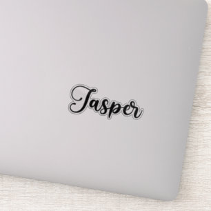 Jasper Naam - Handgeschreven kalligrafie Sticker